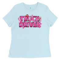 Breast Cancer Truck Driver Ladies Tee | Teevron