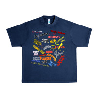Navy Just A Little Funk Urban Heavy Tee - longCreatives