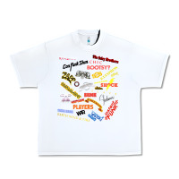 White Just A Little Funk Urban Heavy Tee - longCreatives