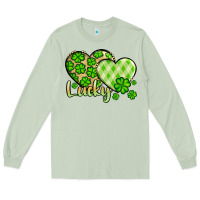 Matcha St. Patrick's Lucky hearts Long Sleeve Tee - OliviaCreatesArt