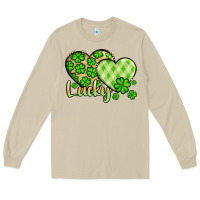 Mushroom St. Patrick's Lucky hearts Long Sleeve Tee - OliviaCreatesArt