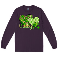 Plum St. Patrick's Lucky hearts Long Sleeve Tee - OliviaCreatesArt