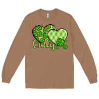 Toasted Coconut St. Patrick's Lucky hearts Long Sleeve Tee - OliviaCreatesArt
