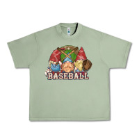Oil Green Baseball gnomies Urban Heavy Tee - HowdyJamesFarm