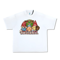 White Baseball gnomies Urban Heavy Tee - HowdyJamesFarm