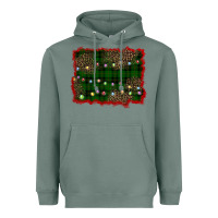 Sage christmas green plaid background Heavyweight Hoodie - BarkalooDesign