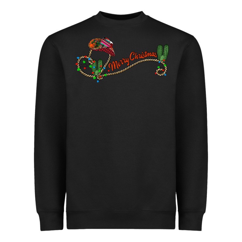 Merry Christmas Western Heavyweight Sweatshirt by CowhideDigitalArt | Teevron