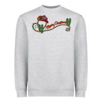 Heather Grey merry christmas western Heavyweight Sweatshirt - CowhideDigitalArt