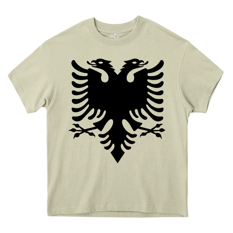 Albanian Flag Eagle Double Red Albania Shqipe Kosovo Heavy Core Tee by longCreatives | Teevron