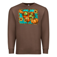 Chestnut fall pumpkins and sunflowers heart Premium Sweatshirt - BarkalooDesign
