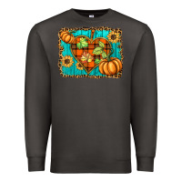 Smoke fall pumpkins and sunflowers heart Premium Sweatshirt - BarkalooDesign