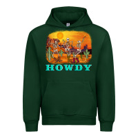 Forest Green western skeleton Urban Hoodie - AdoDesignShop