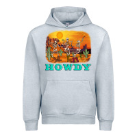 Heather Grey western skeleton Urban Hoodie - AdoDesignShop