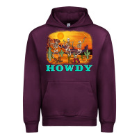 Mauve Wine western skeleton Urban Hoodie - AdoDesignShop