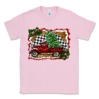 Bubblegum Pink Christmas Truck With Christmas Tree Classic Tee - RanaPortraitStore