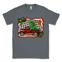 Charcoal Heather Christmas Truck With Christmas Tree Classic Tee - RanaPortraitStore