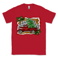 Red Christmas Truck With Christmas Tree Classic Tee - RanaPortraitStore