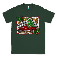 Sports Green Christmas Truck With Christmas Tree Classic Tee - RanaPortraitStore