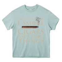 Arona That's What I Do I Smoke Cigars And I Know Things Heavy Core Tee - longCreatives