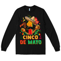 Black My first cinco de mayo Long Sleeve Tee - FaDigitalArtStudio