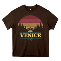 Chocolate Brown venice italy   vintage retro italian travel souvenir gift pullover hoo Heavy Core Tee - longCreatives