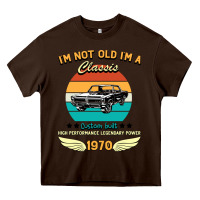 Chocolate Brown Vintage 50th Birthday I'm Not Old I'm A Classic Born In 1970 Heavy Core Tee - Bettercallsaul