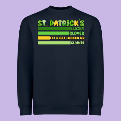 St. Patrick's Lucky Clover  Artiststas Heavyweight Sweatshirt Designed By Artiststas