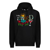 Black Tanned And Tipsy Premium Hoodie - CowhideDigitalArt