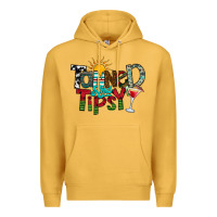 Mustard Tanned And Tipsy Premium Hoodie - CowhideDigitalArt