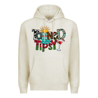 Oatmeal Heather Tanned And Tipsy Premium Hoodie - CowhideDigitalArt