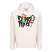 Pale Pink Tanned And Tipsy Premium Hoodie - CowhideDigitalArt