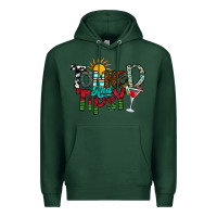 Sports Green Tanned And Tipsy Premium Hoodie - CowhideDigitalArt
