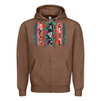 Chestnut easter spring floral brushstroke Zipper Hoodie - Artiststas