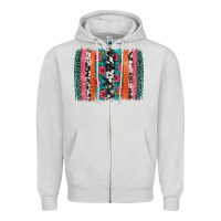 Dove Grey easter spring floral brushstroke Zipper Hoodie - Artiststas