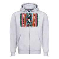 Heather Grey easter spring floral brushstroke Zipper Hoodie - Artiststas