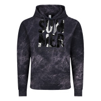 Cloud Black Summer Vibes Black White Cowhide Vintage Hoodie - CowCowDesign