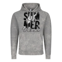 Cloud Rock Summer Vibes Black White Cowhide Vintage Hoodie - CowCowDesign