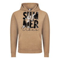Vintage Coffee Summer Vibes Black White Cowhide Vintage Hoodie - CowCowDesign