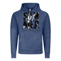 Vintage Denim Summer Vibes Black White Cowhide Vintage Hoodie - CowCowDesign