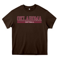 Chocolate Brown Oklahoma Softball Heavy Core Tee - longCreatives