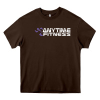 Chocolate Brown Anytimes Fitness Heavy Core Tee - longCreatives