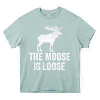 Arona The Moose Is Loose Alaska Moose Heavy Core Tee - longCreatives
