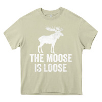 Mossy The Moose Is Loose Alaska Moose Heavy Core Tee - longCreatives