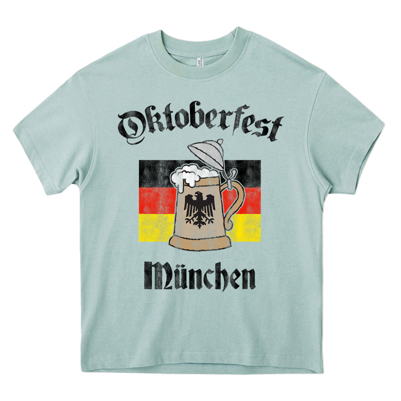 Oktoberfest München German Flag Beer Stein Heavy Core Tee by longCreatives | Teevron