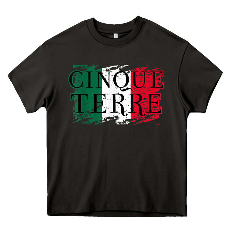 Cinque Terre Italy Travel Distressed T Shirt Heavy Core Tee by longCreatives | Teevron