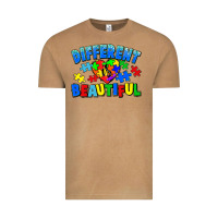 Vintage Camel Different is beautiful Autism Vintage Tee - CowGirlArtShop