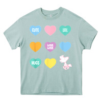 Arona peanuts valentine candy heart Heavy Core Tee - longCreatives