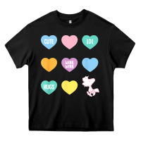 Black peanuts valentine candy heart Heavy Core Tee - longCreatives