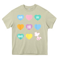 Mossy peanuts valentine candy heart Heavy Core Tee - longCreatives
