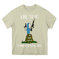 Mossy Are You Threatening Me Funny Cartoon Halloween Heavy Core Tee - longCreatives